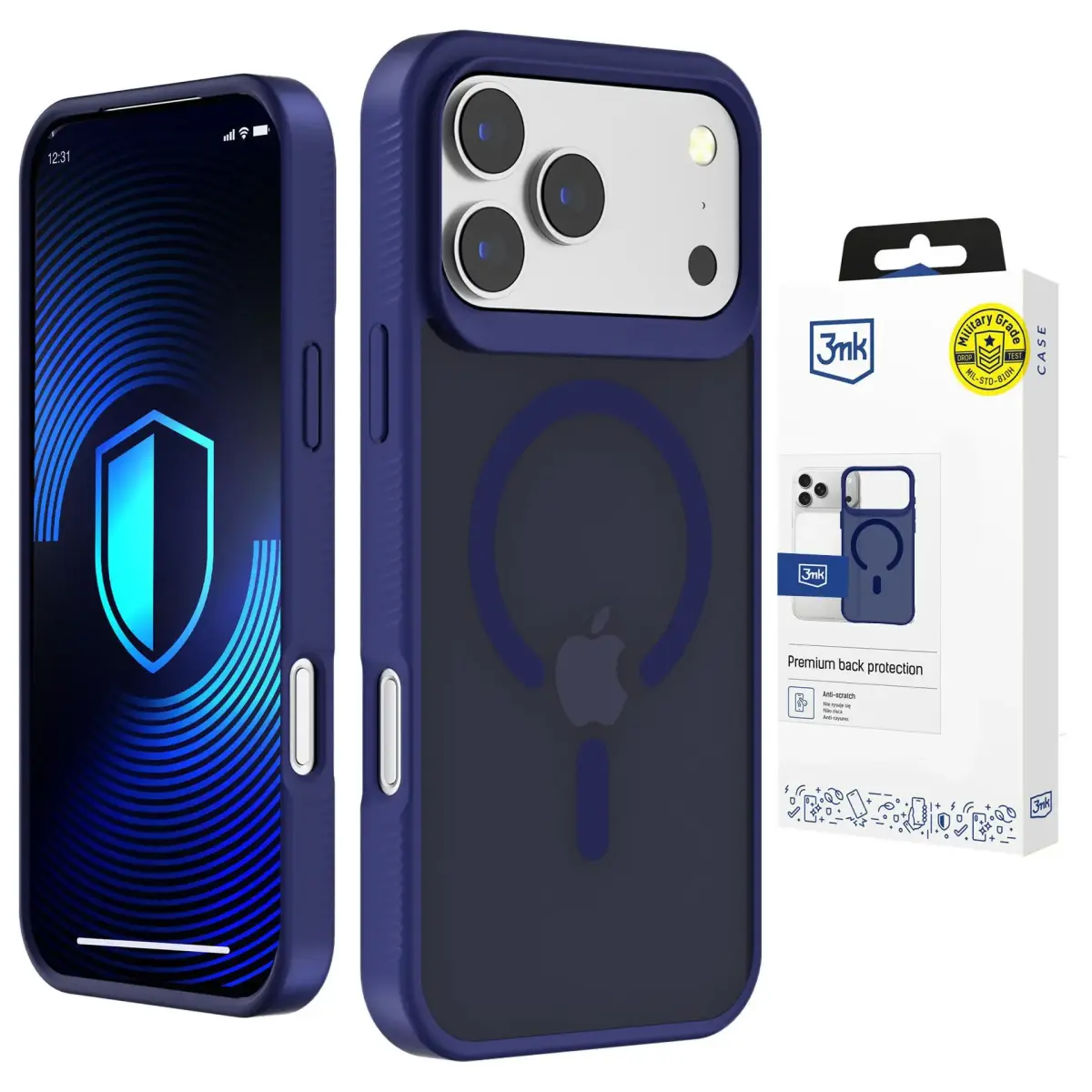 3mk Smoke MagCase maciņš ar MagSafe atbalstu telefonam iPhone 17 Pro Max zils