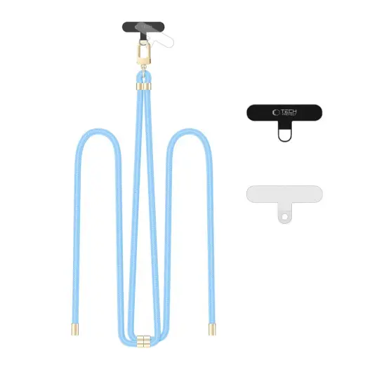 TECH-PROTECT C7S ROPE CROSSBODY STRAP BABY BLUE|GOLD
