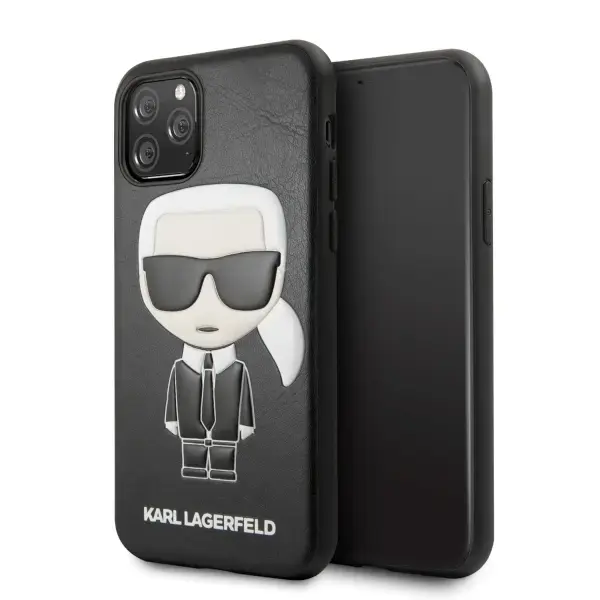 Karl Lagerfeld KLHCN58IKPUBK Embossed Cover For Apple iPhone 11 Pro Black