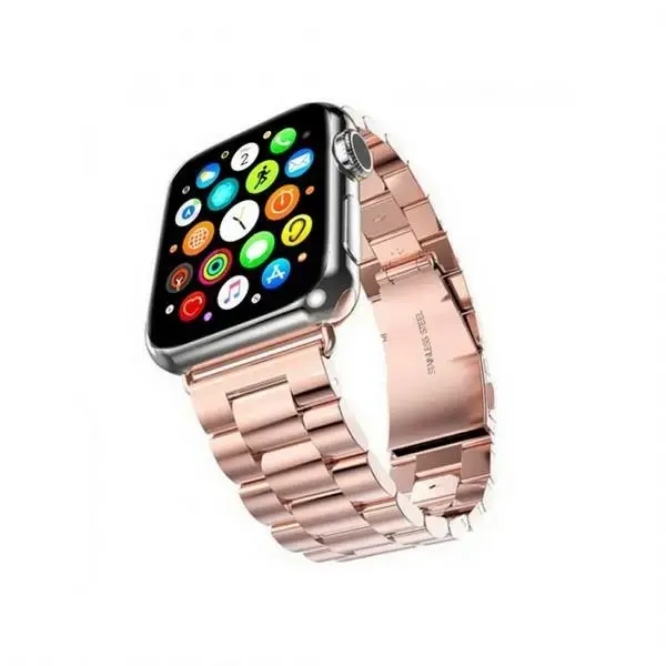 Mercury viedpulksteņa siksniņa priekš Apple Watch 4/5/6/7/SE (42/44/45 mm) | nerūsējošs tērauds | rozā