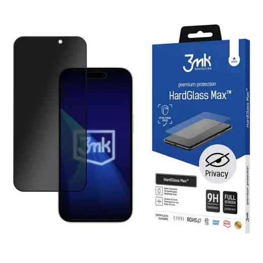 3mk HardGlass Max Privacy 9H защитное стекло для Apple iPhone 16 Pro