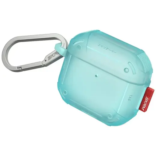 Case Skinarma Mecha CE for AirPods 4 turquoise