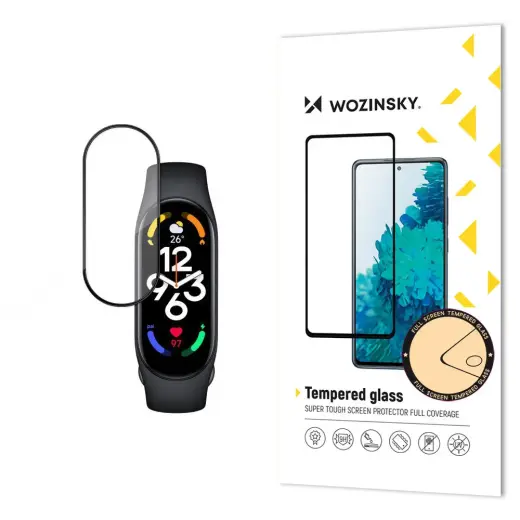 Wozinsky kaitseklaas Xiaomi Mi Band 8 jaoks | must