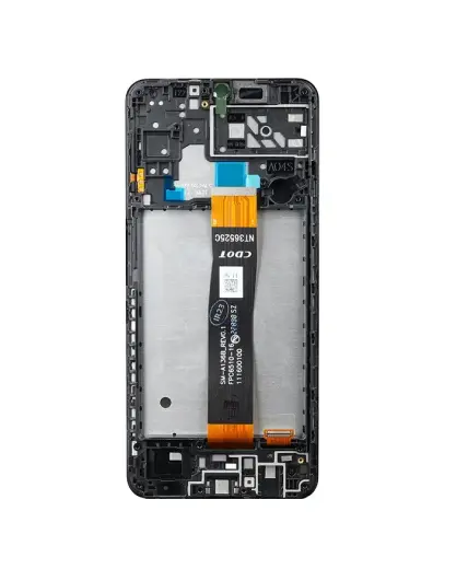 LCD display + Touch Unit + Front Cover for Samsung A047F Galaxy A04s Black