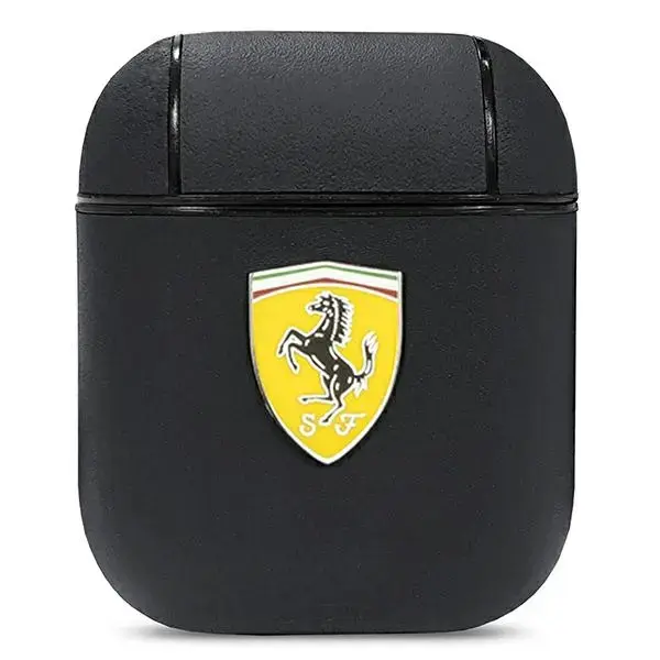Ferrari FESA2LEBK AirPods cover czarny|black On Track Leather