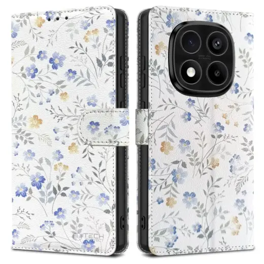 TECH-PROTECT WALLET XIAOMI REDMI NOTE 14 PRO 5G | PRO+ PLUS 5G | POCO X7 5G SPRING FLOWERS