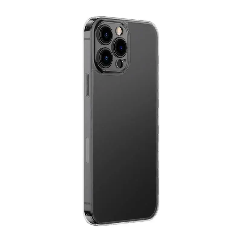 Baseus Frosted Glass Case for iPhone 13 Pro Max (black)