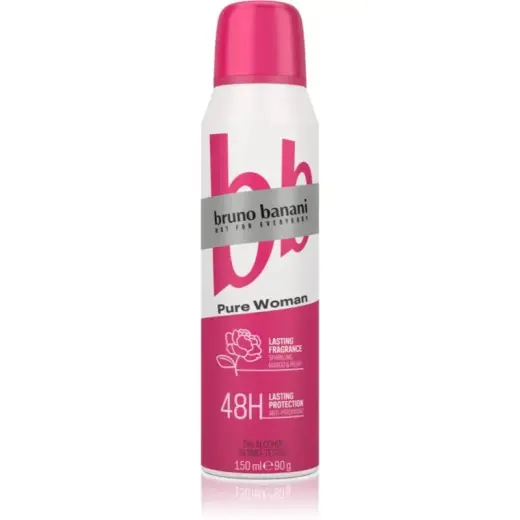 Bruno Banani Pure Woman Anti Perspitant Spray 48H 150Ml Mango and Peony in White