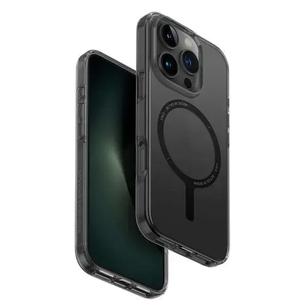 UNIQ etui Clario iPhone 16 Pro Max 6.9" Magclick Charging dymny|smoke