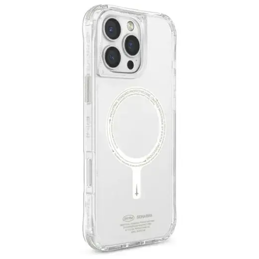 Skinarma case Saido iPhone 16 Pro 6.3" Magnetic Charging green (niteglow)