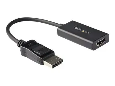 StarTech.com DisplayPort to HDMI Adapter with HDR - 4K 60Hz - Black - DP to HDMI Converter (DP2HD4K60H) - video adapter - 25.16 cm
