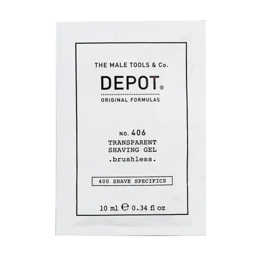 Depot, 400 Shave Specifics No. 406, Menthol, Softening & Refreshing, Shaving Gel, 10 ml