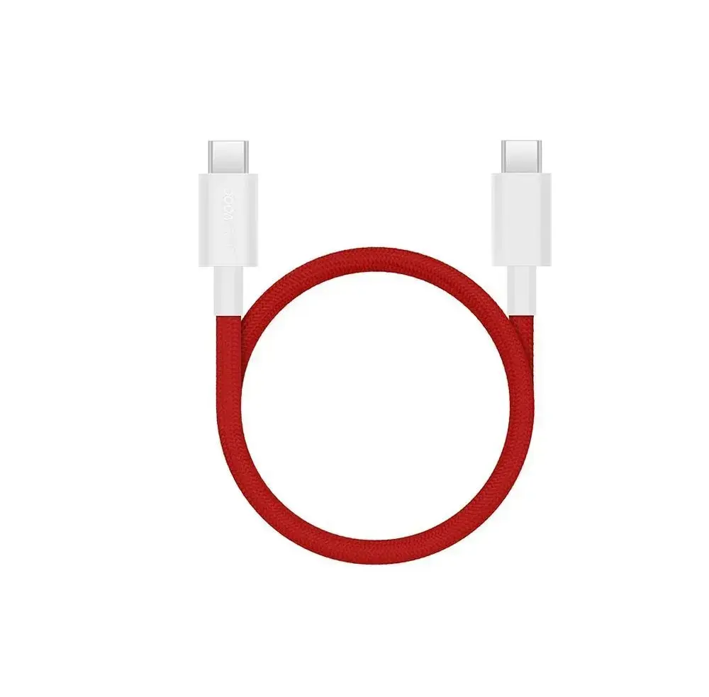 OnePlus data transfer and charging cable | USB-C to USB-C | 200W | red