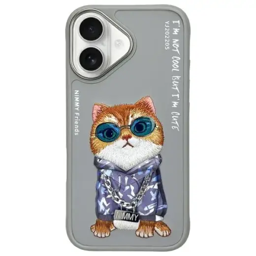 Nimmy phone case for iPhone 16 6.1 gray