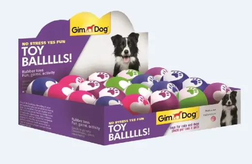 Rotaļlieta dzīvniekiem : Gimborn Dog Toy Ball, 7.2cm|1gab