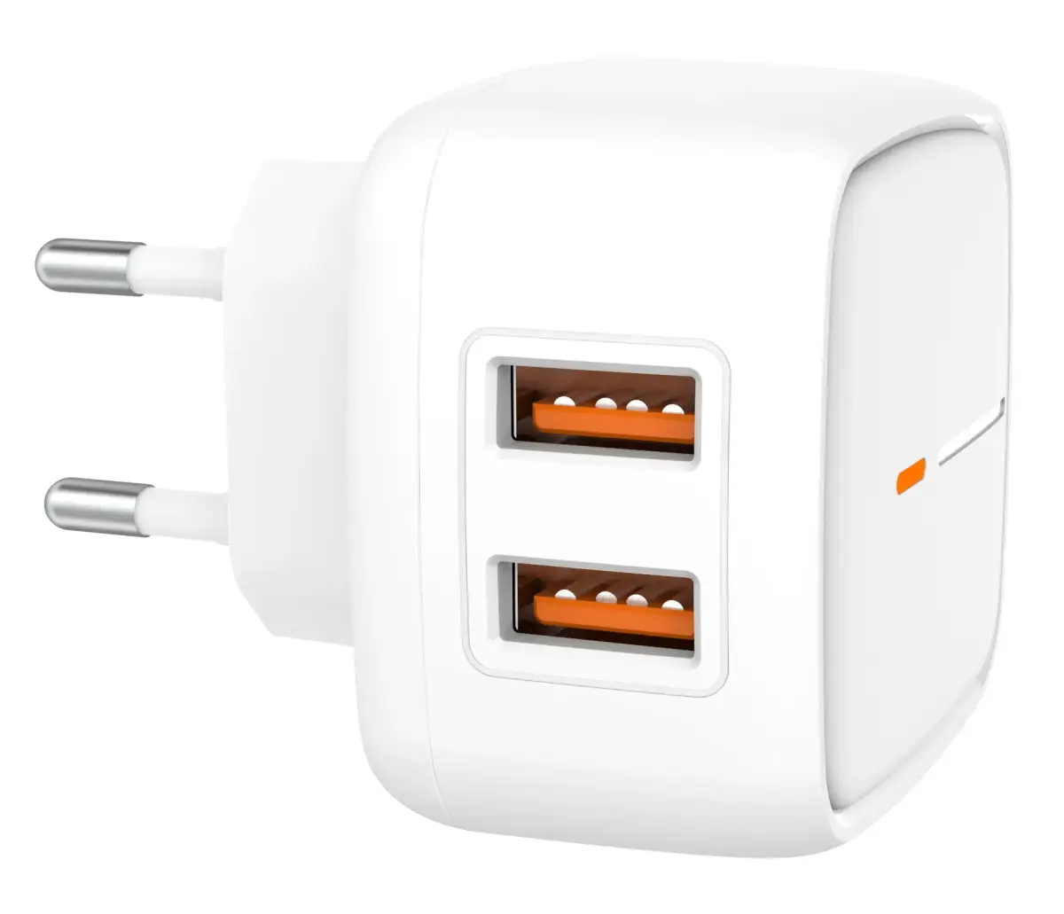 XO wall charger L61 2x USB 2,4A white