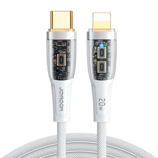 Joyroom S-CL020A3 datu pārraides un uzlādes vads | USB-C uz Lightning | 20W | 1.2m | balts