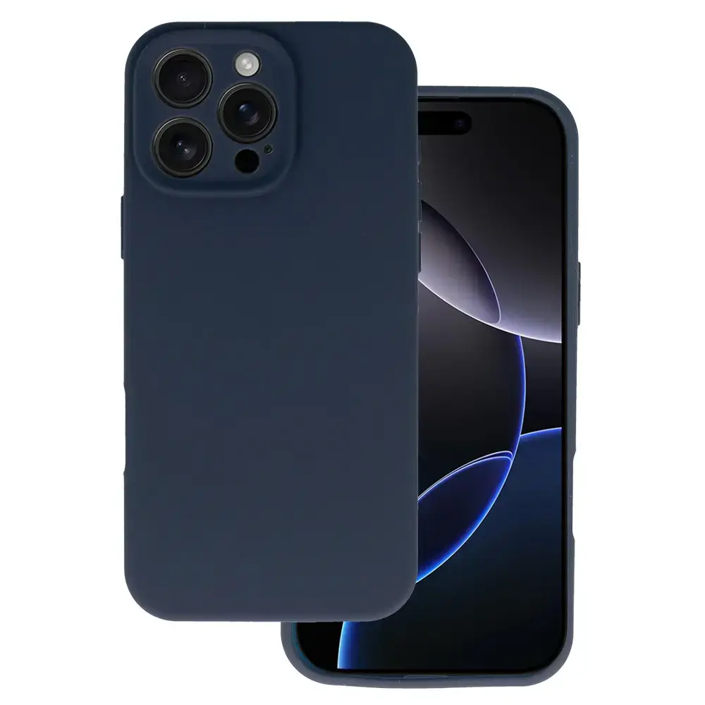 Silicone Lite maciņš telefonam iPhone 16 Pro tumši zils