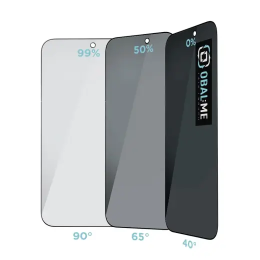 OBAL:ME Privacy 5D Glass Screen Protector for Apple iPhone 17 Pro Max Black