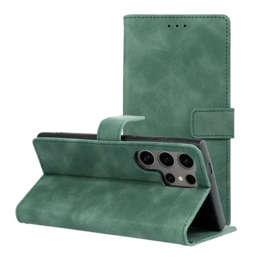 TENDER book type phone case for Samsung Galaxy S24 Ultra (S928) green