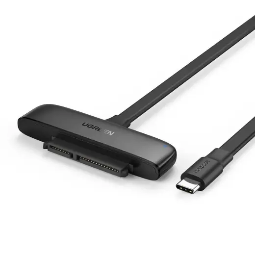 UGREEN USB-C 3.0 to 2.5-Inch SATA Converter, OTG, 50cm (black)