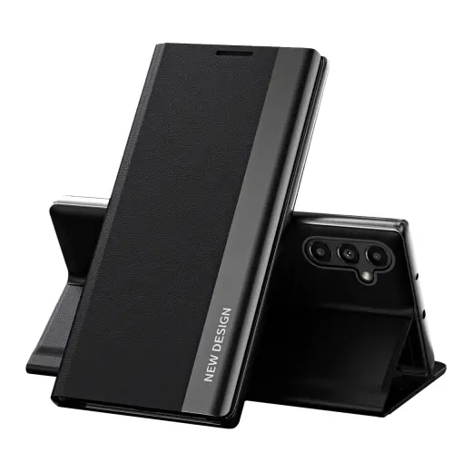 Fusion Sleep PRO eco leather book case for Samsung A145 | A146 Galaxy A14 4G | 5G black