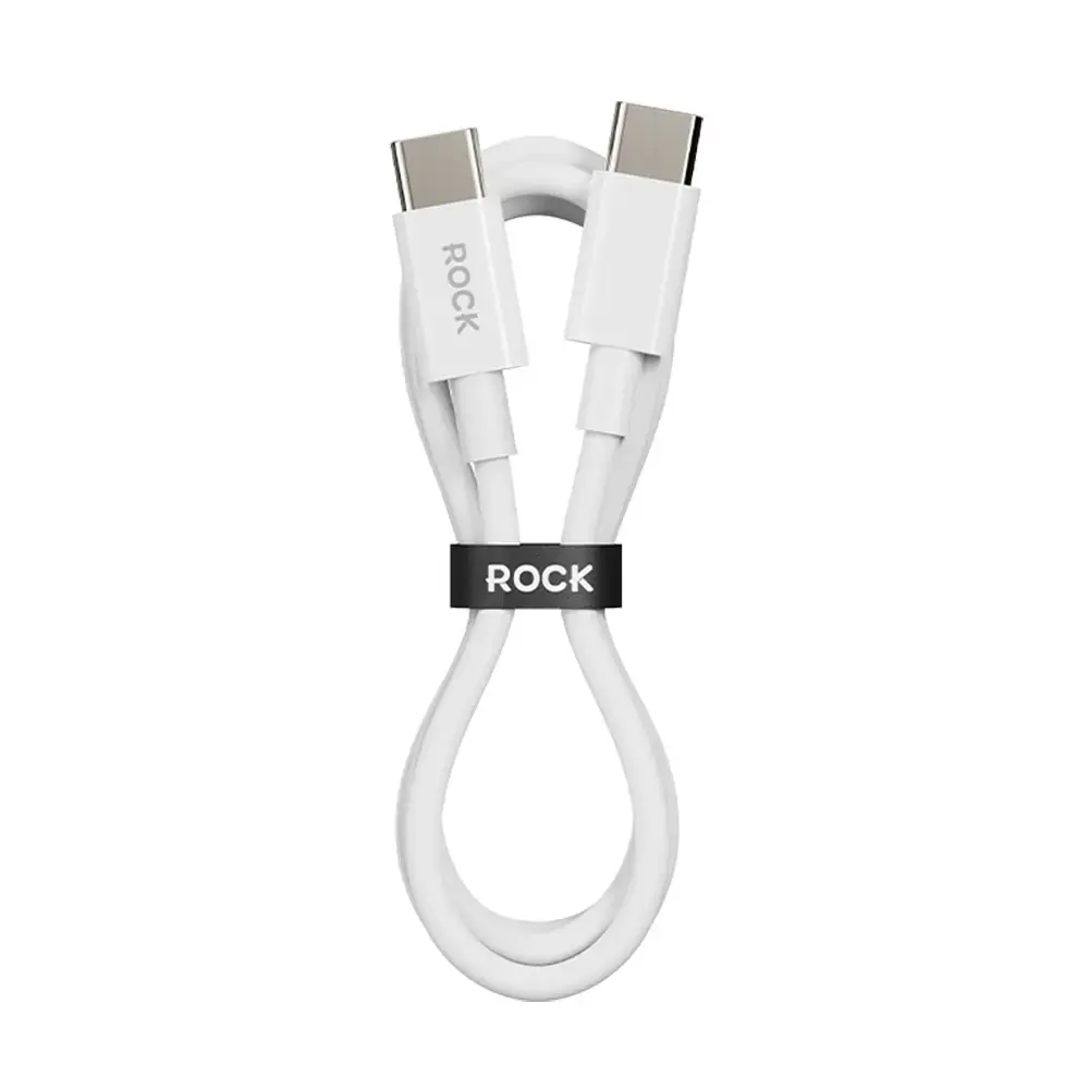 Rock Cable P8 Basic Series data transfer and charging cable | USB-C to USB-C | 60W | 1m | white