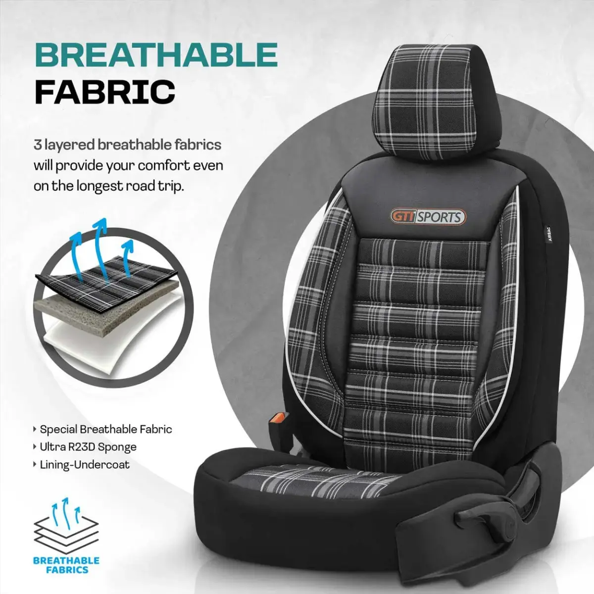 Car seat covers set  OTOM GTI SPORT 807