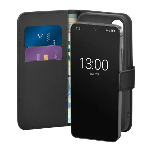 Puro Eco-Leather raamatutüüpi telefoni ümbris Samsung Galaxy S26+ (S947) must
