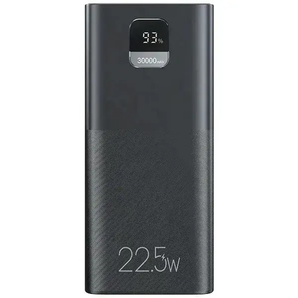 USAMS Powerbank PB68 30000mAh 20W PD+QC 3.0 Fast charging Digital Display black XY 30KCD19101 (US-CD191)