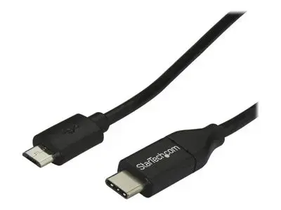 StarTech.com USB C to Micro USB Cable 2m 6ft - USB-C to Micro USB Charge Cable - USB 2.0 Type C to Micro B - Thunderbolt 3 Compatible (USB2CUB2M) - USB-C cable - 2 m