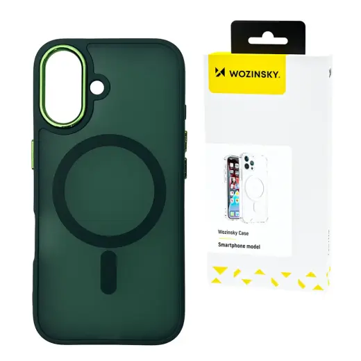 Wozinsky Fashion maciņš ar MagSafe atbalstu telefonam Samsung Galaxy S25 (S931) zaļš