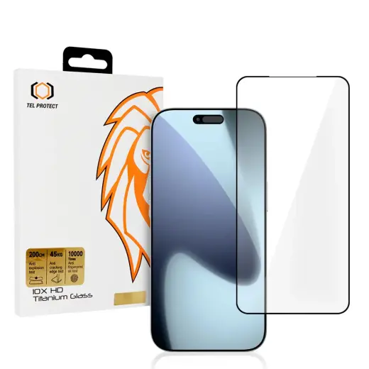 Tempered glass Tel Protect 10X HD Titanium for Iphone 17 Pro Max