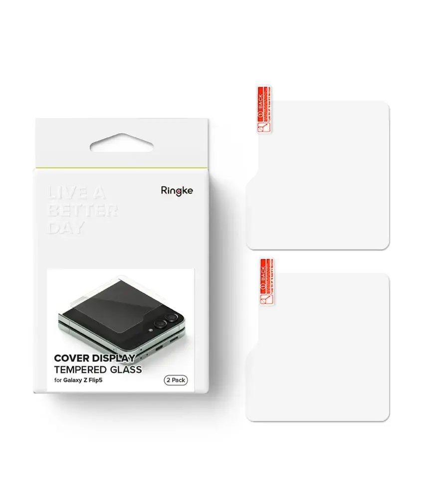 RINGKE TEMPERED GLASS 2-PACK GALAXY Z FLIP 5 CLEAR