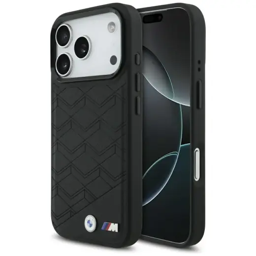 BMW M Shape Logo telefoniümbris MagSafe toega, mudelile iPhone 17 Pro, must