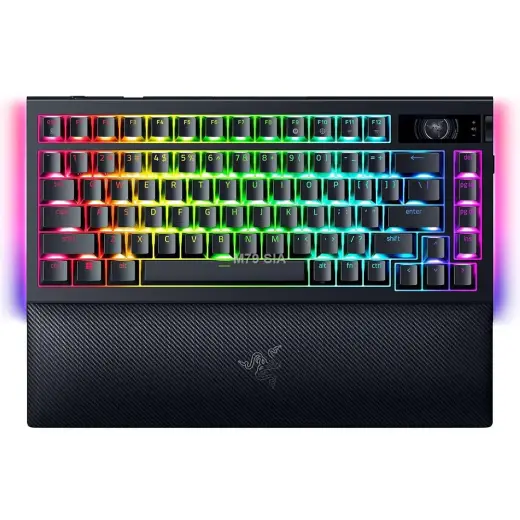 Razer  BlackWidow V4 Pro 75%  Mechanical Gaming Keyboard  4K Hz Wireless  US  Black  Orange Tactile Switches Gen3  Wireless connectio
