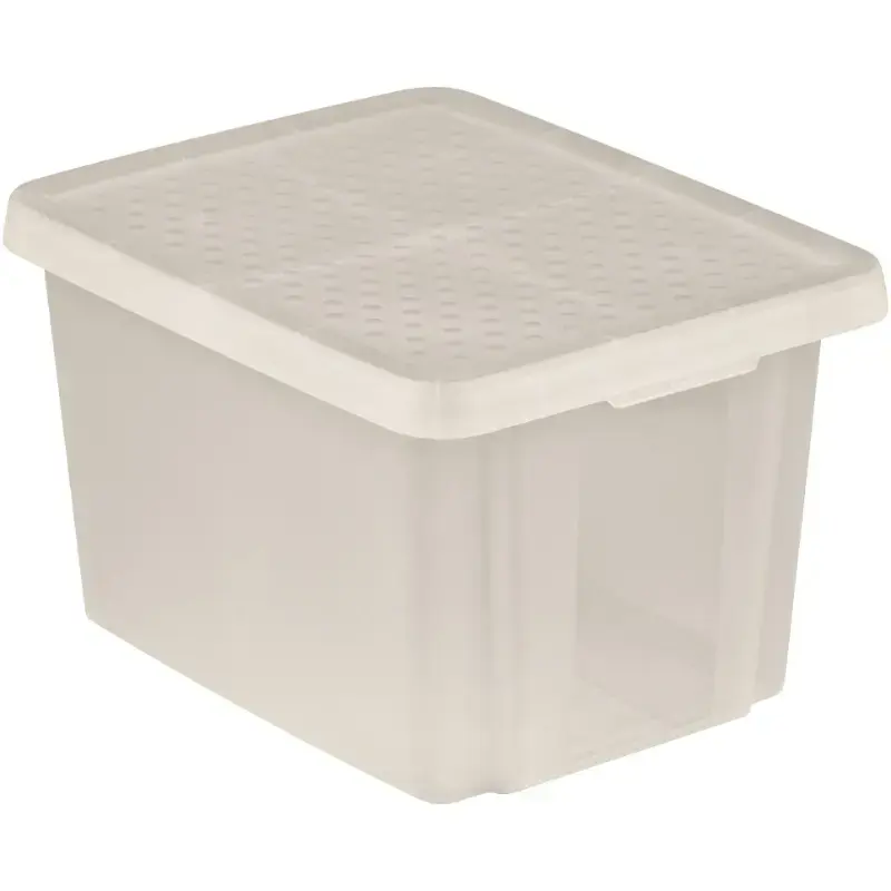 Kaste ar vāku Essentials 26L 34x44x27cm caurspīdīga