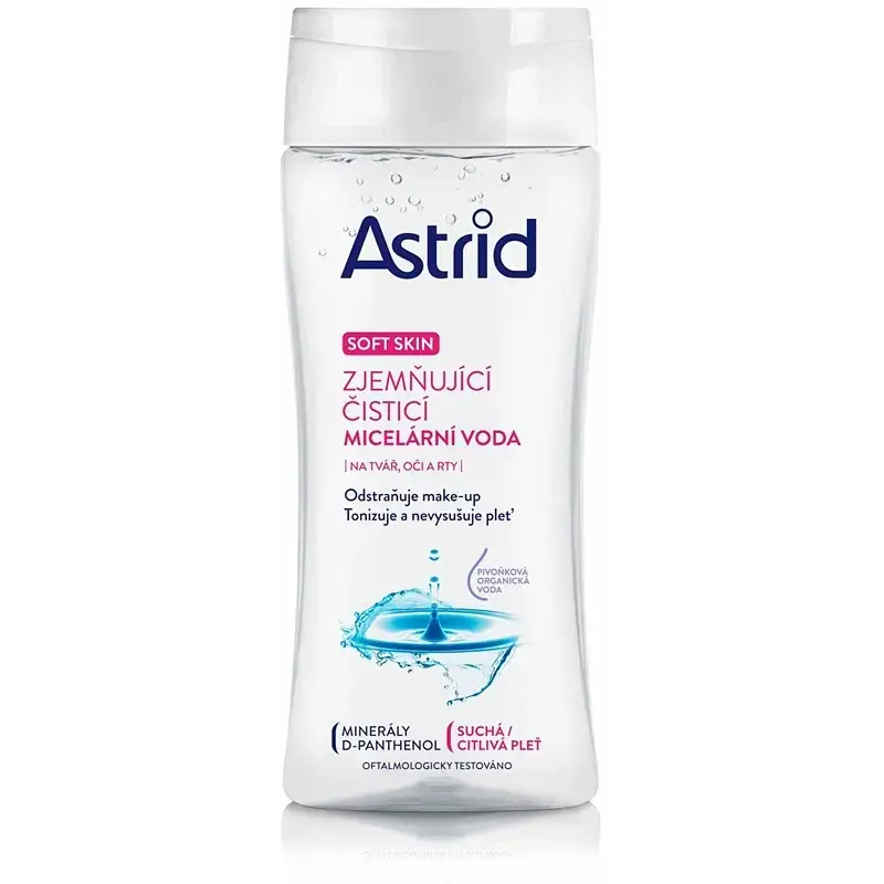 Astrid Emollient Cleansing Micellar Water for Dry and Sensitive Skin Soft Skin 200 Ml