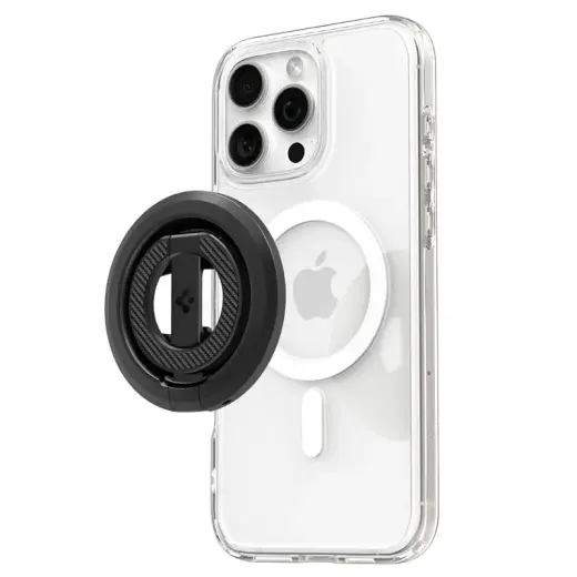 Spigen O-Mag Magnetic Phone Holder with Adjustable Stand, black