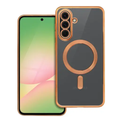 Electro Mag telefono dėklas su MagSafe palaikymu Samsung Galaxy A56 (A566) auksinis