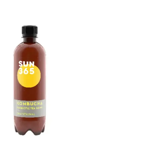 Tējas dzēriens SUN365 Kombucha Traditional, PET, 0.5l (DEP)