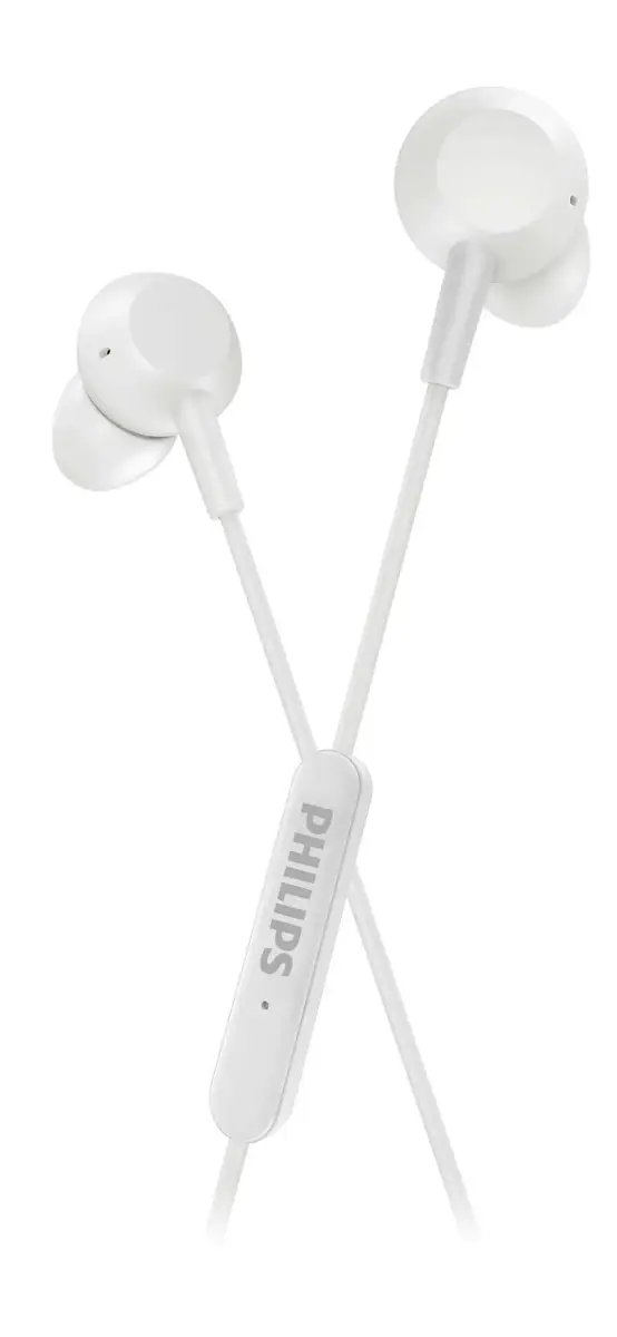 PHILIPS In-Ear austiņas ar mikrofonu, baltas