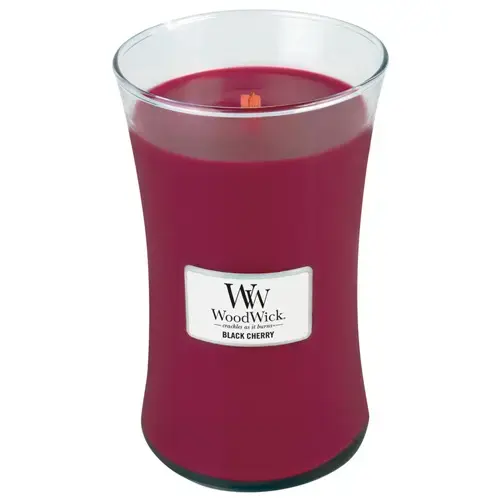 WoodWick Black Cherry scented candle with wooden wick 609,5 g
