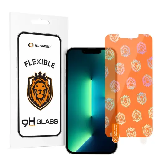 Tel Protect Best Flexible Hybrid Tempered Glass for IPHONE 13 PRO MAX/14 PLUS