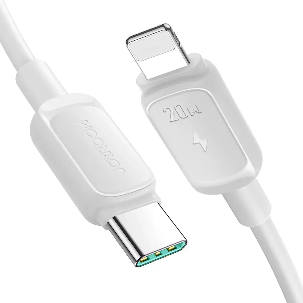 Joyroom Multi-Color Series A14 datu pārraides un uzlādes vads | USB-C uz Lightning | 20W | 1.2m | balts