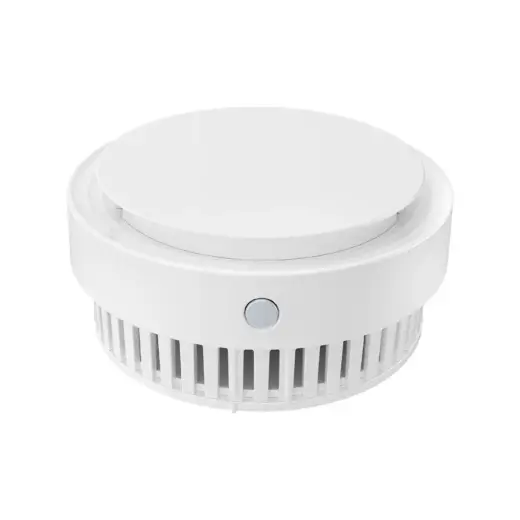 Vieds dūmu detektora sensors ZigBee, ar trauksmes signālu 85dB, 1x CR123A 3V, TUYA / Smart Life