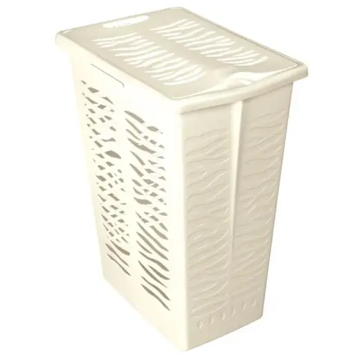 Laundry basket 30L Zebra, vanilla