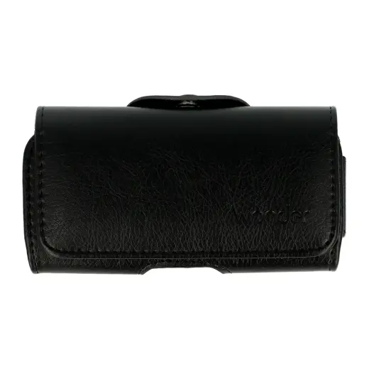WONDER Pro Belt Holster (SIZE 10) for Iphone 5|Nokia 215 4G|225|5310 2020 black, leather