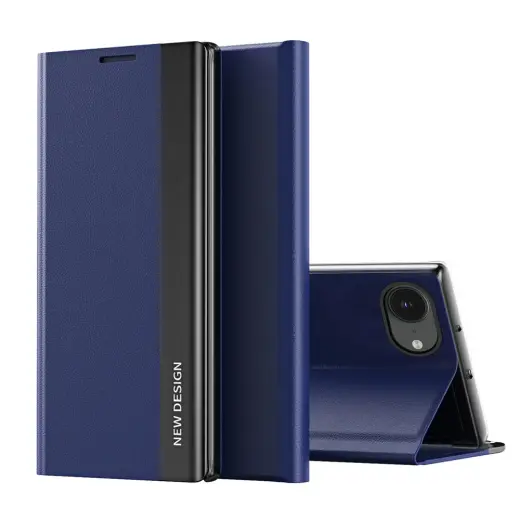 Sleep Case Pro knyginio tipo telefono dėklas su stovu iPhone 16e mėlynas