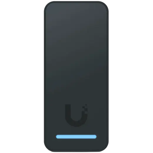 Compact, second-generation NFC card reader and request-to-exit device that supports hand-wave door unlocking.